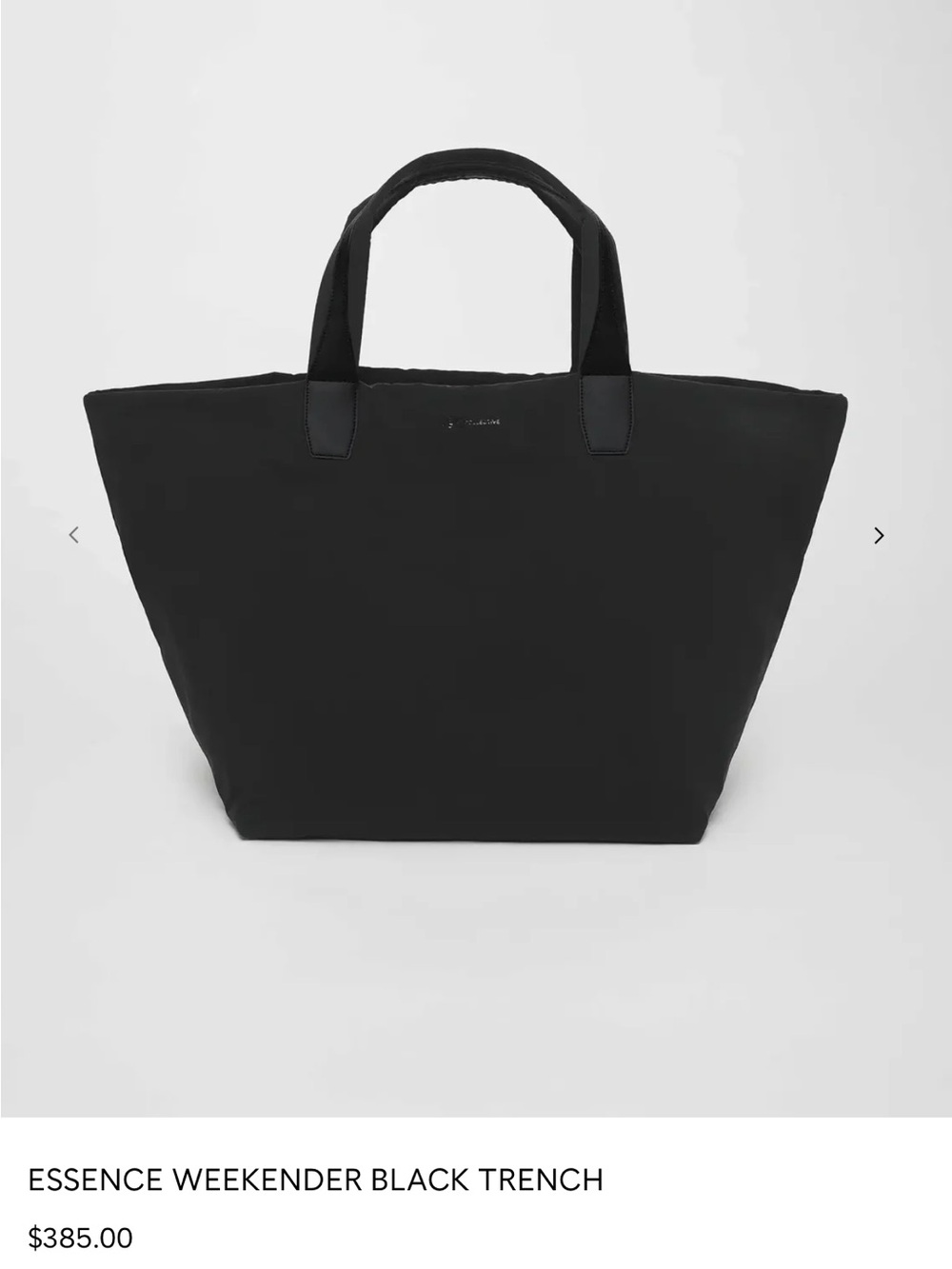 Weekender Tote in Black